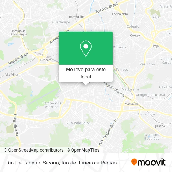Rio De Janeiro, Sicário mapa
