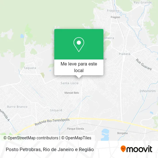 Posto Petrobras mapa