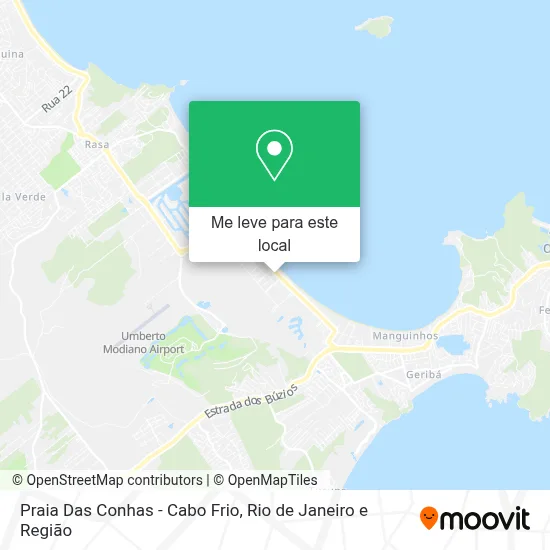 Praia Das Conhas - Cabo Frio mapa
