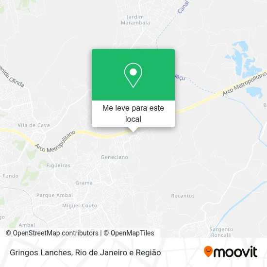 Gringos Lanches mapa