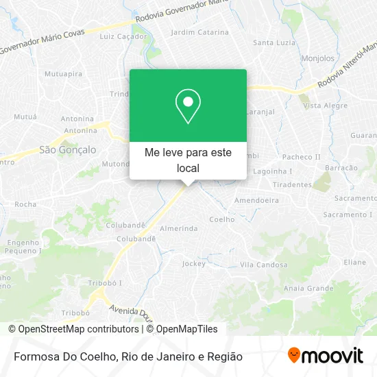 Formosa Do Coelho mapa