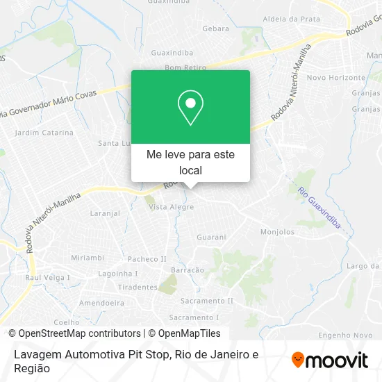 Lavagem Automotiva Pit Stop mapa