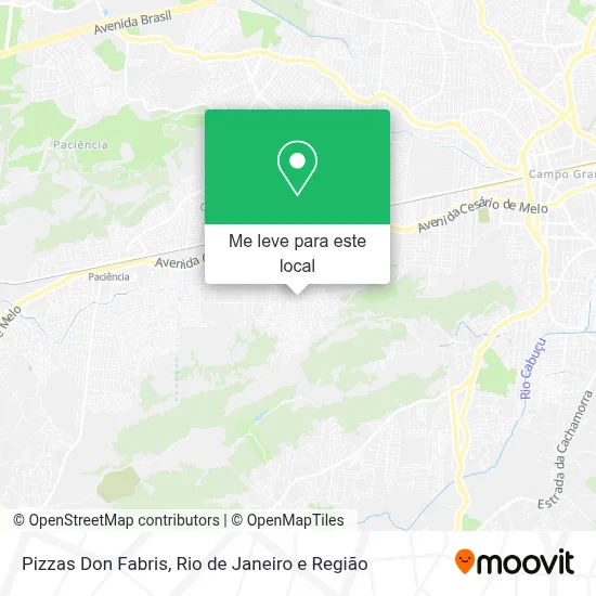 Pizzas Don Fabris mapa