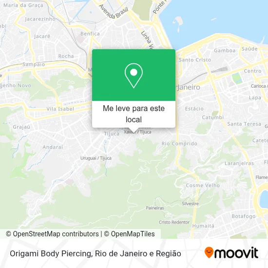 Origami Body Piercing mapa