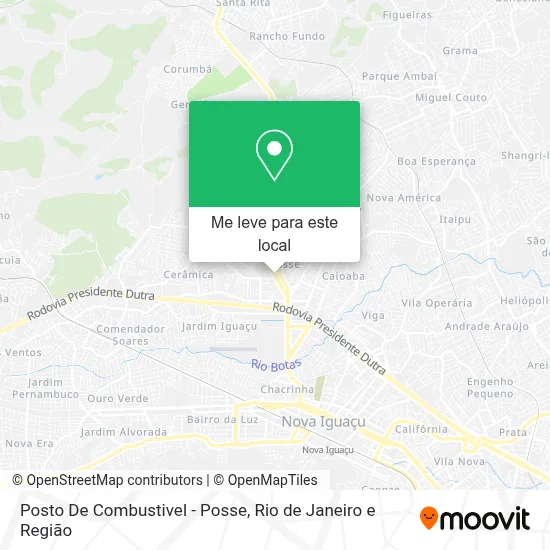 Posto De Combustivel - Posse mapa
