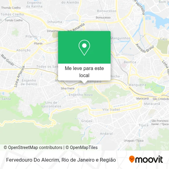 Fervedouro Do Alecrim mapa