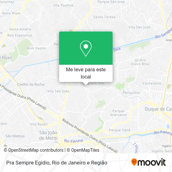 Pra Sempre Egidio mapa