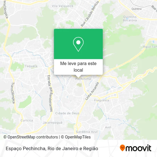 Espaço Pechincha mapa