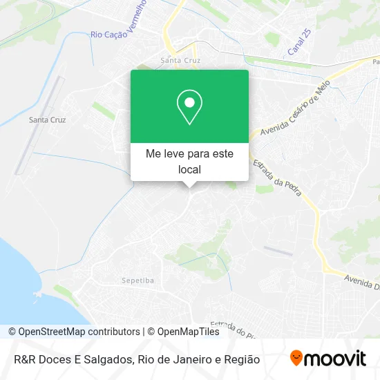R&R Doces E Salgados mapa