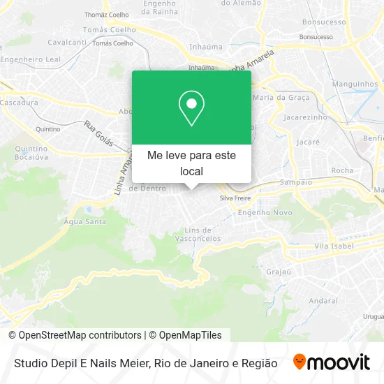 Studio Depil E Nails Meier mapa