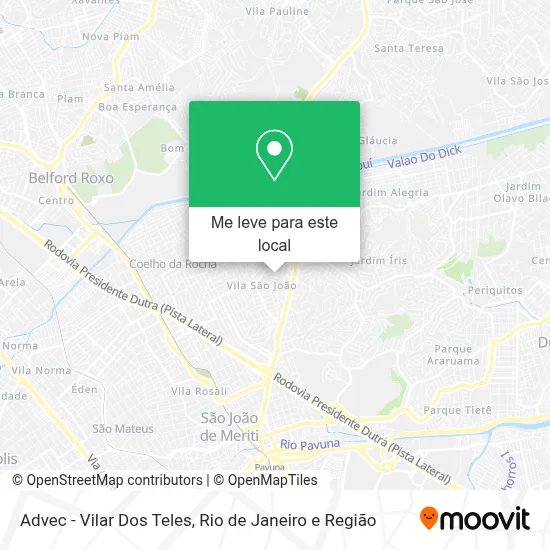 Advec - Vilar Dos Teles mapa