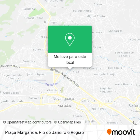 Praça Margarida mapa
