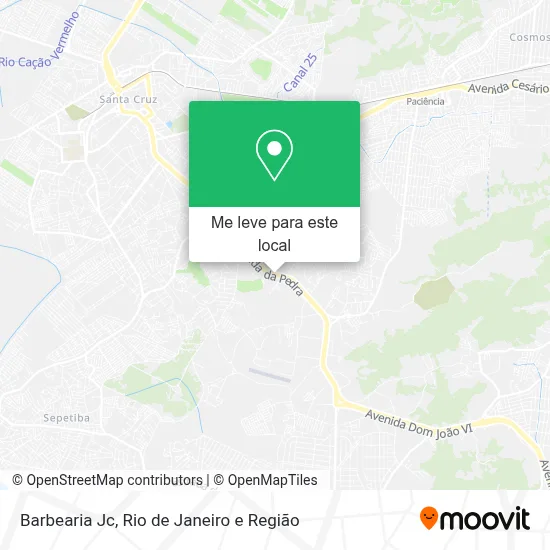 Barbearia Jc mapa