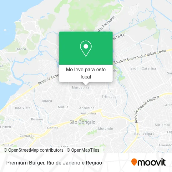 Premium Burger mapa