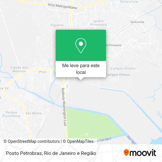 Posto Petrobras mapa