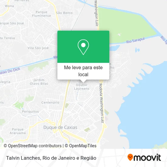 Talvin Lanches mapa