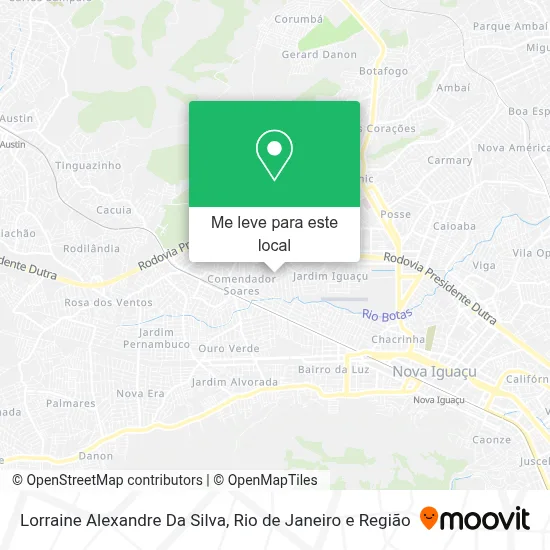 Lorraine Alexandre Da Silva mapa