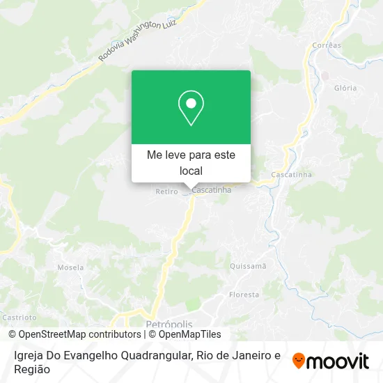 Igreja Do Evangelho Quadrangular mapa