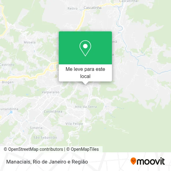 Manaciais mapa