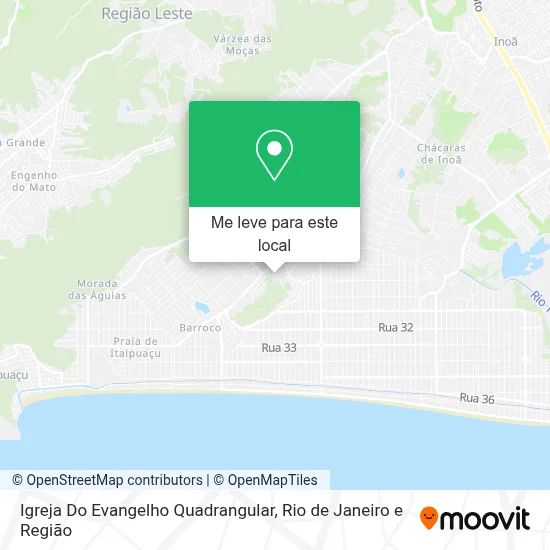 Igreja Do Evangelho Quadrangular mapa