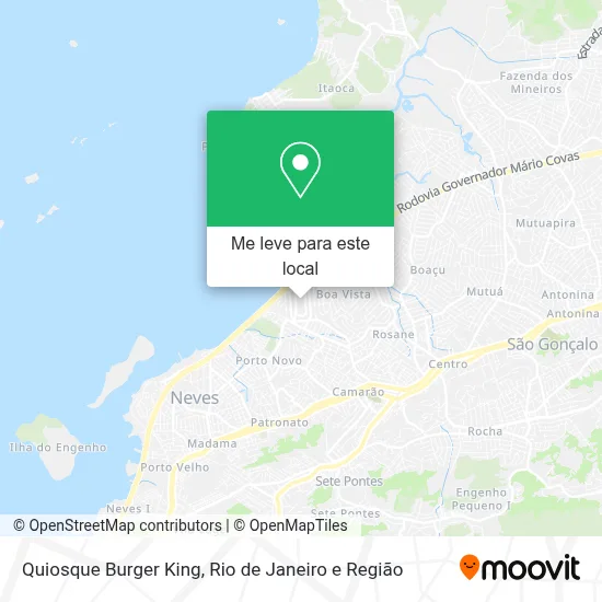 Quiosque Burger King mapa