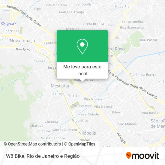 W8 Bike mapa