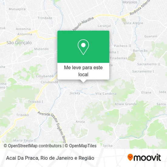 Acai Da Praca mapa