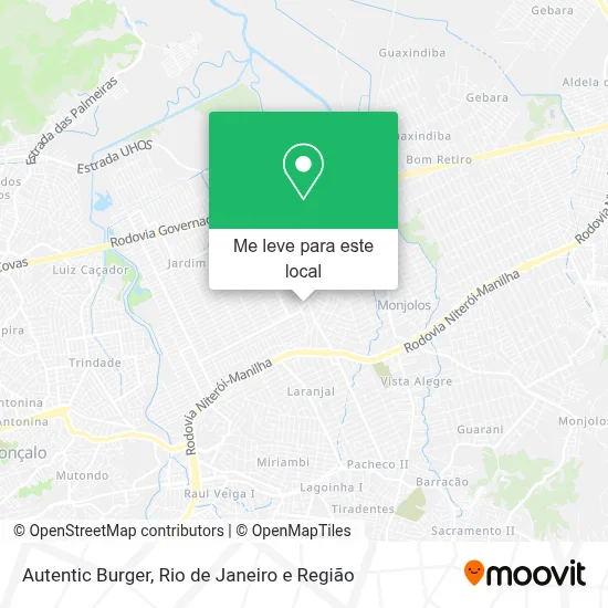 Autentic Burger mapa