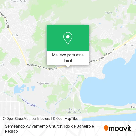 Semeando Avivamento Church mapa