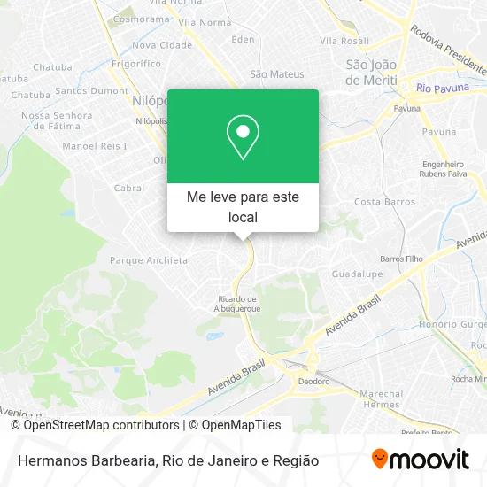 Hermanos Barbearia mapa