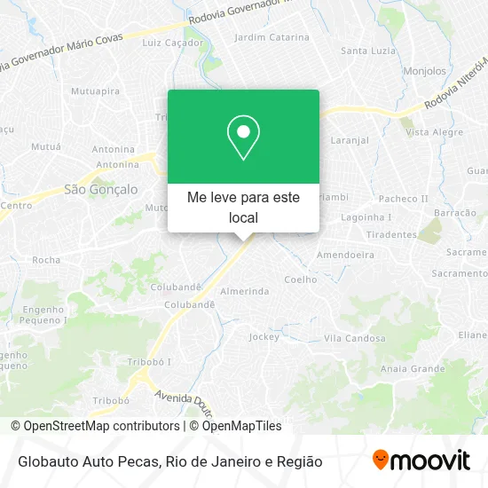 Globauto Auto Pecas mapa