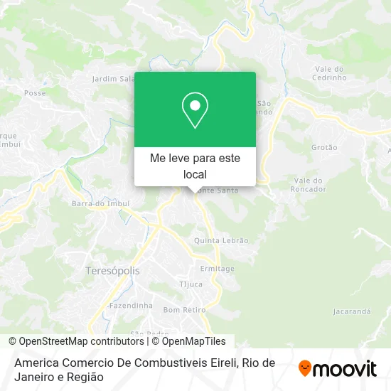 America Comercio De Combustiveis Eireli mapa