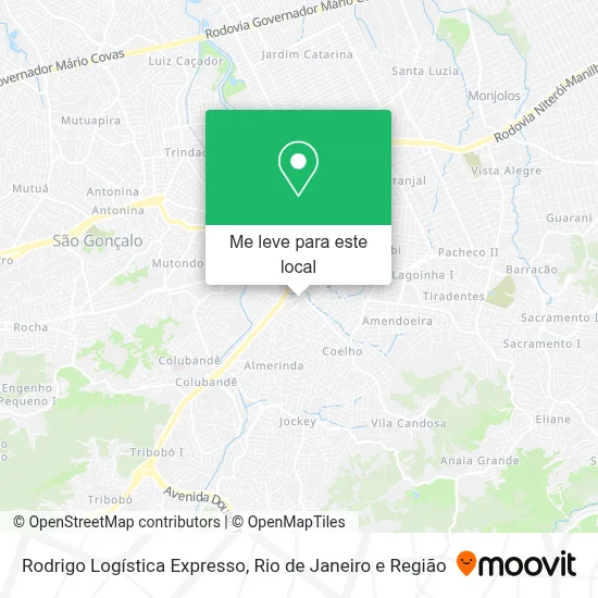 Rodrigo Logística Expresso mapa