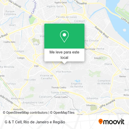 G & T Cell mapa