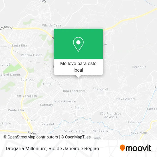 Drogaria Millenium mapa