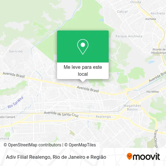 Adiv Filial Realengo mapa