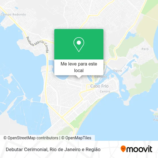 Debutar Cerimonial mapa