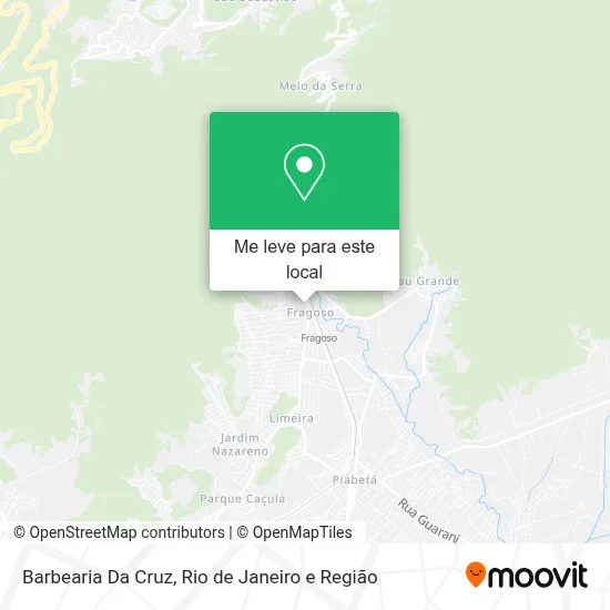 Barbearia Da Cruz mapa