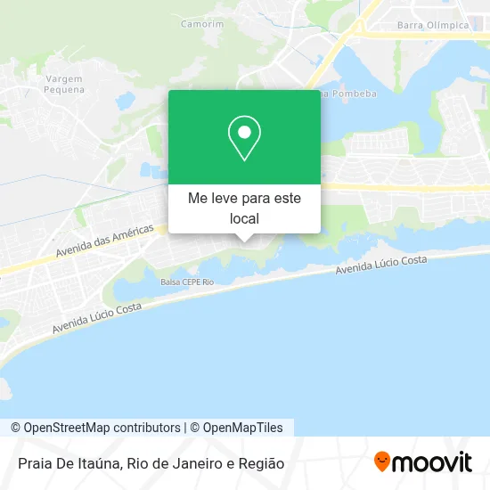Praia De Itaúna mapa