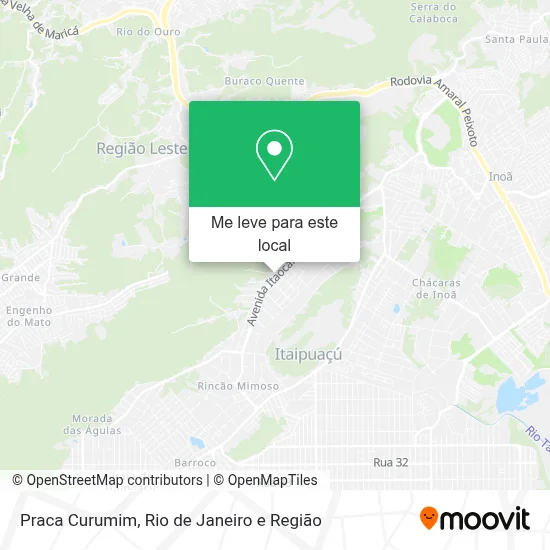 Praca Curumim mapa