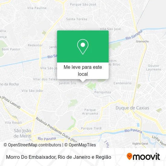 Morro Do Embaixador mapa