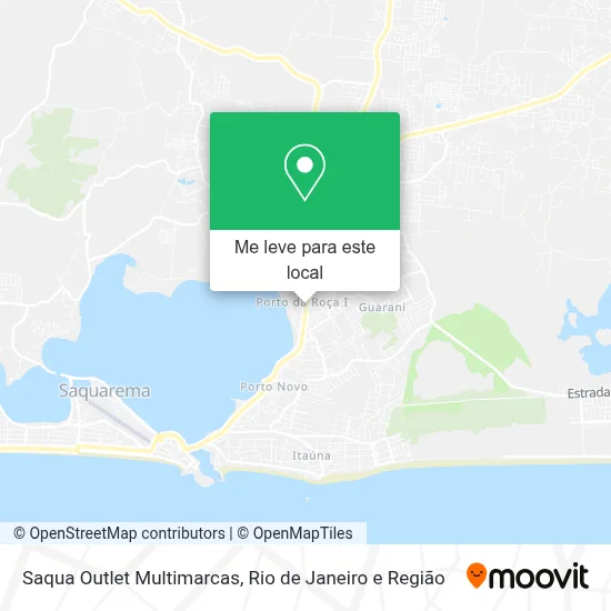 Saqua Outlet Multimarcas mapa