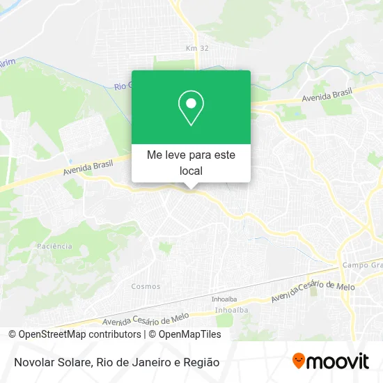 Novolar Solare mapa