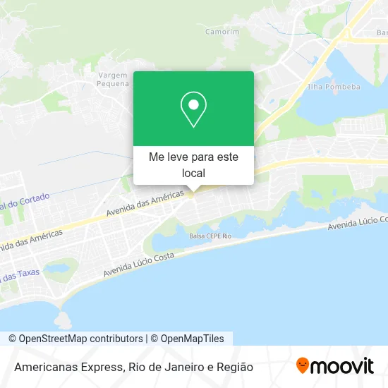 Americanas Express mapa