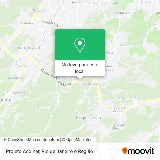 Projeto Acolher mapa