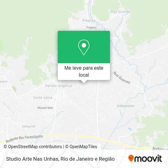 Studio Arte Nas Unhas mapa