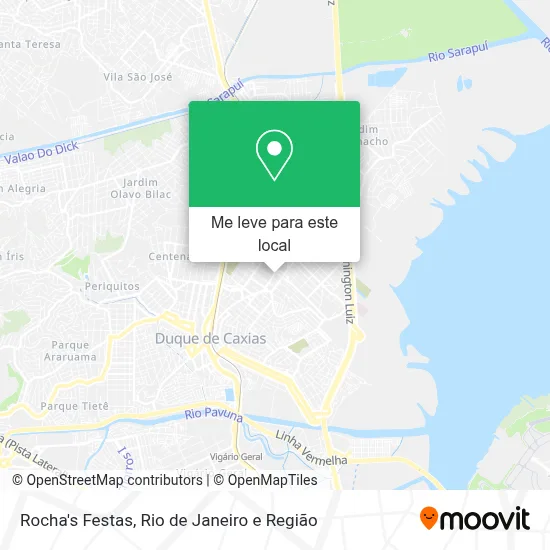 Rocha's Festas mapa