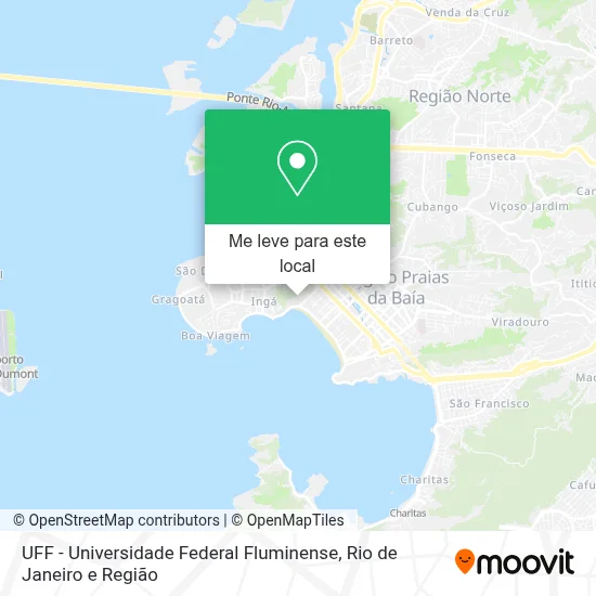 UFF - Universidade Federal Fluminense mapa