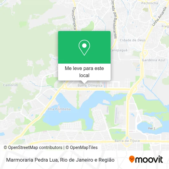 Marmoraria Pedra Lua mapa