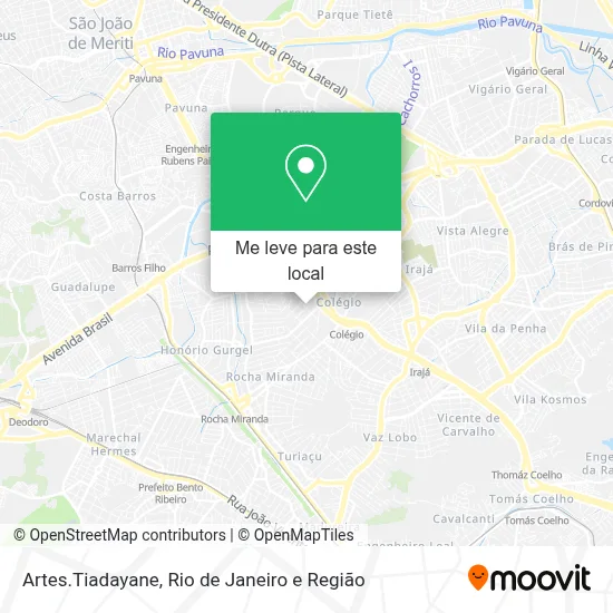 Artes.Tiadayane mapa